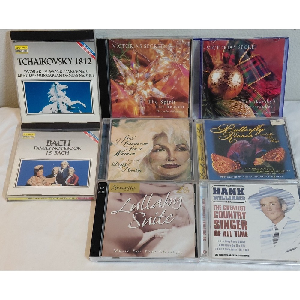 Lot of 8 CDs Country Classical Christmas Relaxation Victoria's Secret
